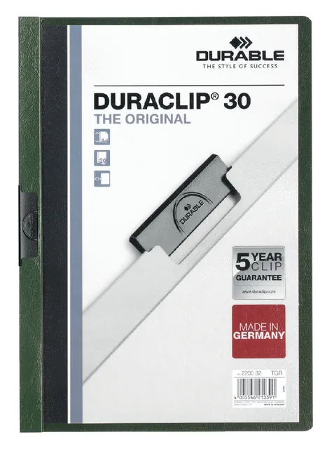 Klemmap Durable Duraclip A4 3mm 30v dgn