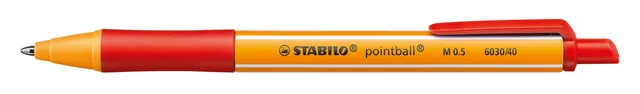 Balpen STABILO pointball 6030/40 M rood