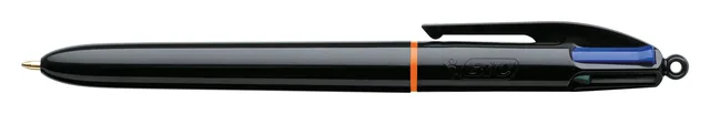 Balpen Bic 4kleuren pro met ring M zwart