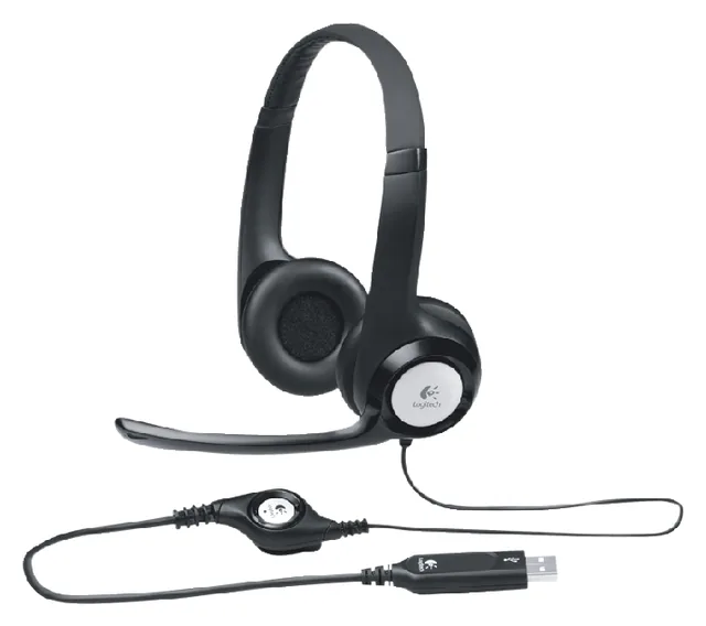 Headset Logitech H390 USB zwart