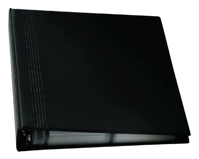 Visitekaartmap Sigel 400krt 90x58mm zwart