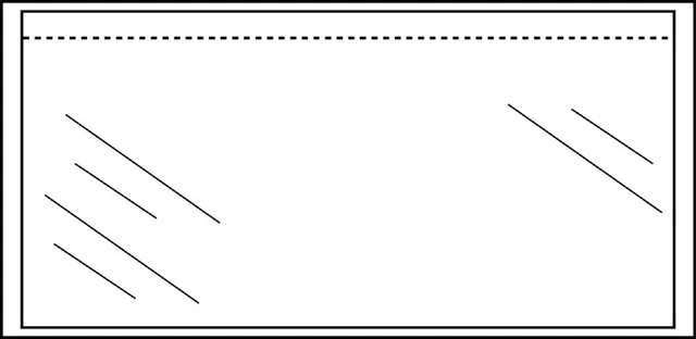 Paklijstenvelop Quantore 225x122mm onbedrukt
