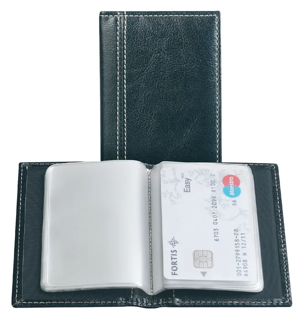 Creditkaart etui Palermo 40stuks zwart
