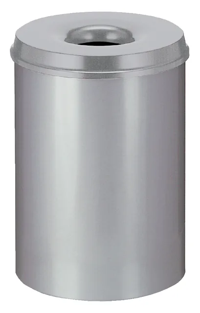 Papierbak+vlamdover Vepabins 30liter grijs