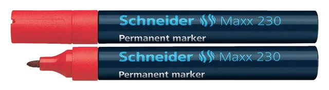 Permanent marker Schneider Maxx 230  1-3mm rood
