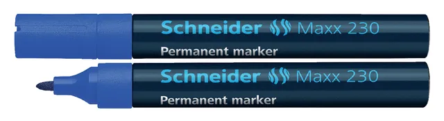 Permanent marker Schneider Maxx 230  1-3mm blauw