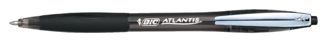 Balpen Bic Atlantis soft clic M zwart