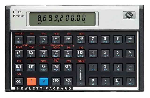 Rekenmachine HP 12C platinum