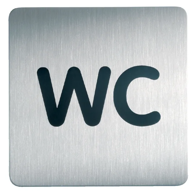 Infobord pictogram Durable vierkant wc 150mm