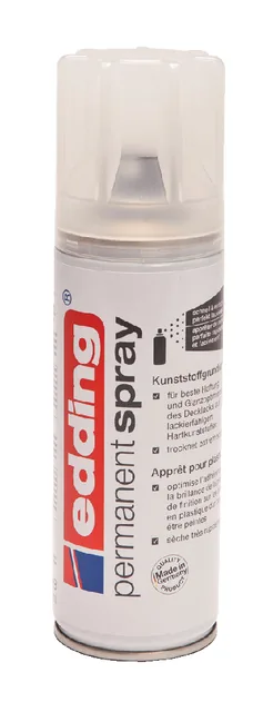 Verfspuitbus edding 5200 hechtprimer kunstst blank