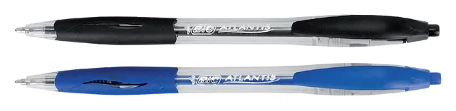 Balpen Bic Atlantis classic grip clic M zwart