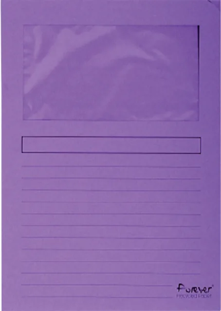 Venstermap Exacompta Forever L-mod 120gr paars
