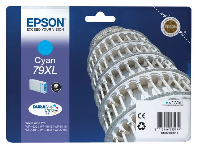 Inktcartridge Epson 79XL T7902 blauw
