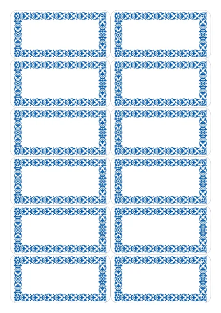 Etiket HERMA 3742 keuken blauw