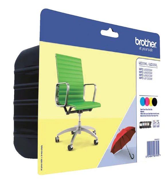 Inktcartridge Brother LC-229XLVALBP zw 3 kleuren