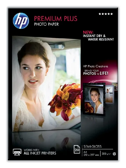 Inkjetpapier HP CR673A A4 300gr semi glans