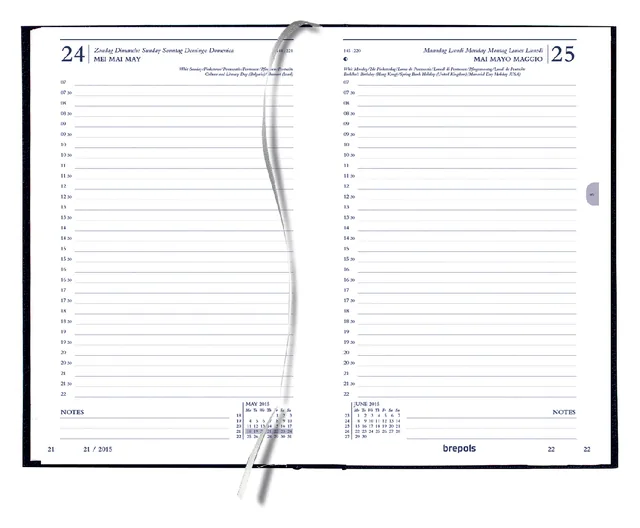 Kantooragenda 2027 Quantore kort 1dag/1pag zwart