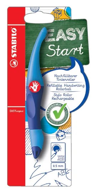 Rollerpen STABILO Easyoriginal rechts M dbl/lblauw