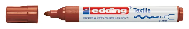 Textielmarker edding 4500 rond 2-3mm bruin