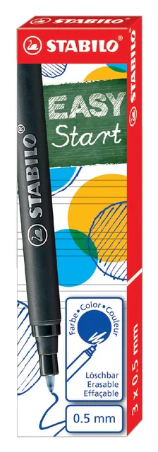 Rollerpenvulling STABILO Easyoriginal M 3st blauw