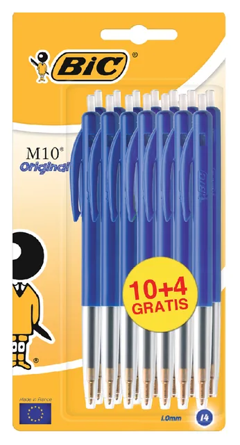 Balpen Bic M10 M blauw