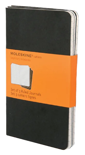 Schrift Moleskine pocket lijn 120pag zwart
