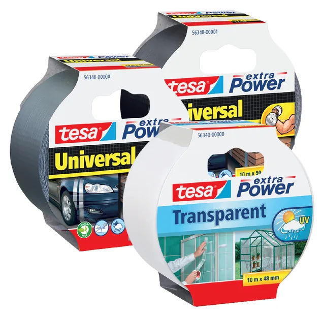 Duct tape tesa extra Power Uni 10mx50mm grijs