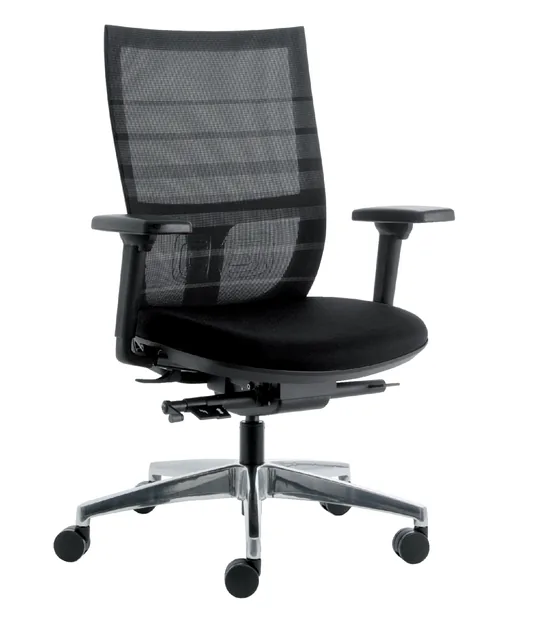 Bureaustoel Euroseats Curve deluxe 001 zwart