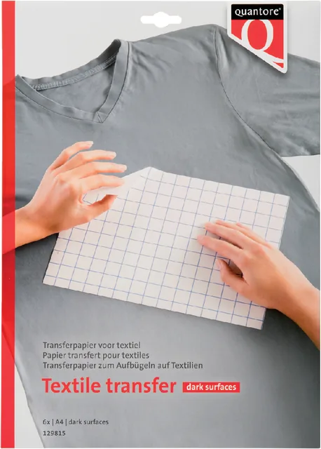 T-shirt transfer Quantore donkere kleding
