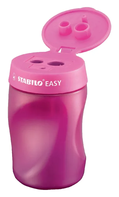 Puntenslijper STABILO Easy 4502 rechts roze