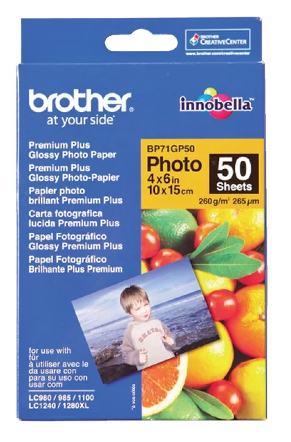 Fotopapier Brother BP-71 10x15cm 260gr glans