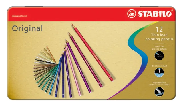 Kleurpotlood STABILO 8773 Original 12st assorti