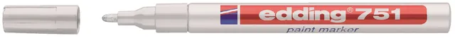 Paintmarker edding 751 oliebasis 1-2mm wit