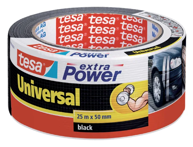 Duct tape tesa extra Power Uni 25mx50mm zwart