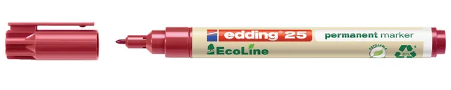 Viltstift edding 25 Eco rond 1mm rood