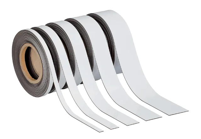 Magneetband MAUL beschrijfbaar 10mx10mmx1mm wit