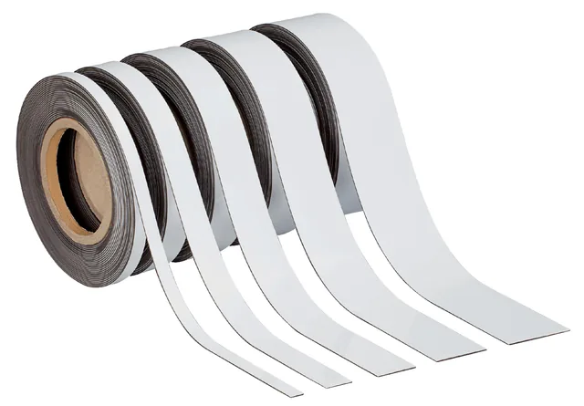 Magneetband MAUL beschrijfbaar 10mx20mmx1mm wit