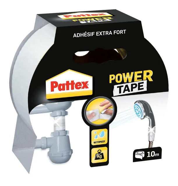 Plakband Pattex 50mmx10m power tape wit
