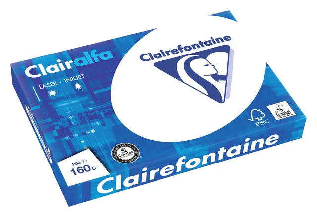 Kopieerpapier Clairefontaine Clairalfa A3 160gr wt