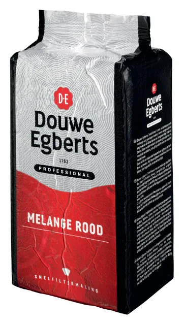 Koffie Douwe Egberts snelfilter Melange Rood 1kg