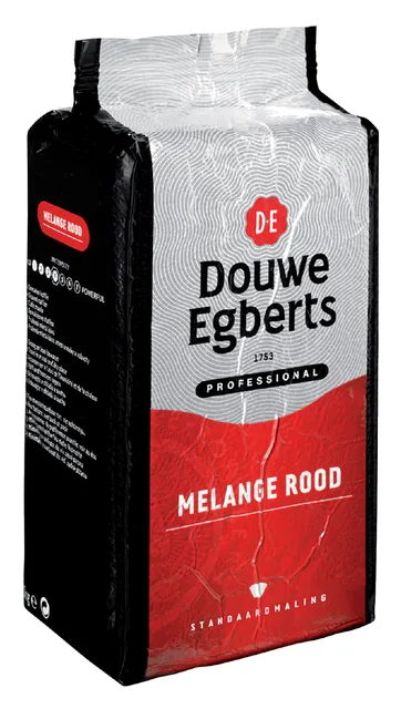 Koffie Douwe Egberts standaardmaling Melange Rood