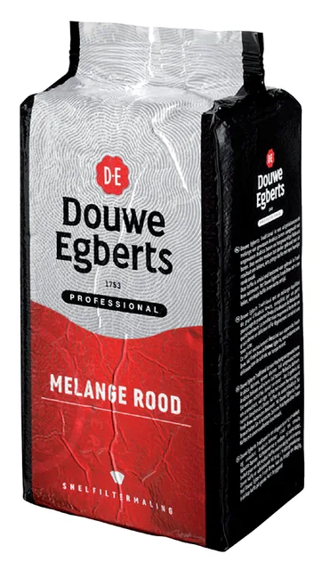 Koffie Douwe Egberts standaardmaling Melange Rood