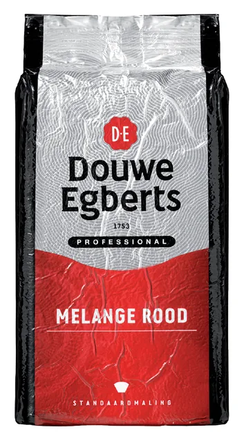 Koffie Douwe Egberts standaardmaling Melange Rood