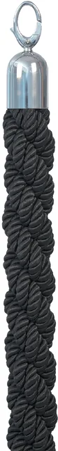 Afzetkoord Securit 150cm zwart chroome knop