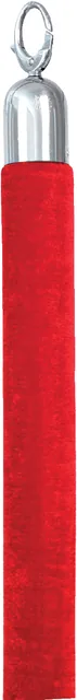 Afzetkoord Securit 150cm rood chroome knop