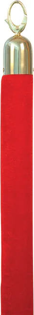 Afzetkoord Securit 150cm rood goudkleurige knop