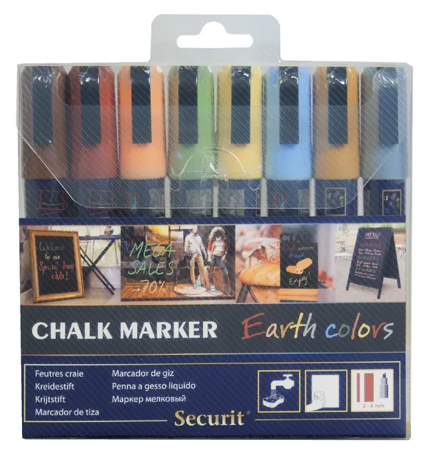 Krijtstift Securit SMA-510 schuin 2-6mm Earth