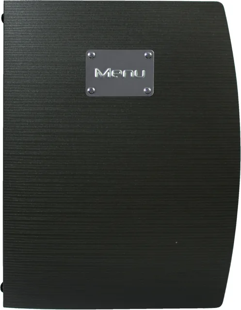 Menukaart Securit Rio A4 1 x 2 tassen zwart