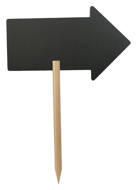Krijtbord Securit pijl 440x270mm houten pin