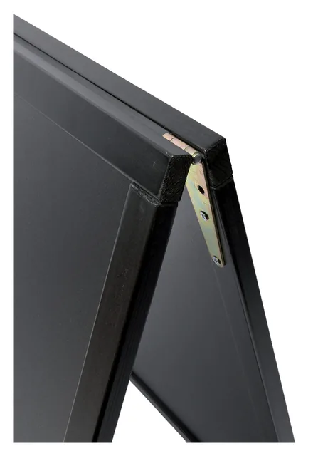 Stoepbord Securit 550x850x30mm zwart hout